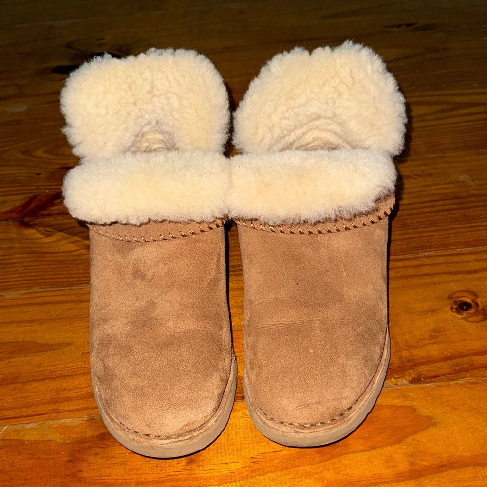 Cozy Brown Suede Boots with Fur Lining